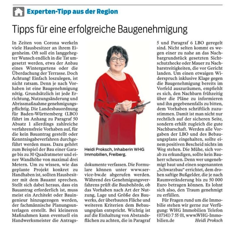 Tipps für eine erfolgreiche Baugenehmigung