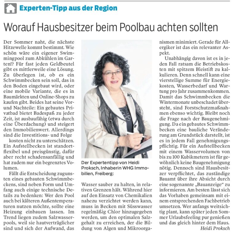 Worauf Hausbesitzer beim Poolbau achten sollten